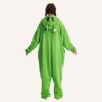 Green Alien Kigurumi Onesie - back view