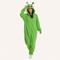 Green Alien Kigurumi Onesie - dynamic look