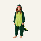 Leoxa green dinosaur kigurumi onesie – 01 size S 148 158cm
