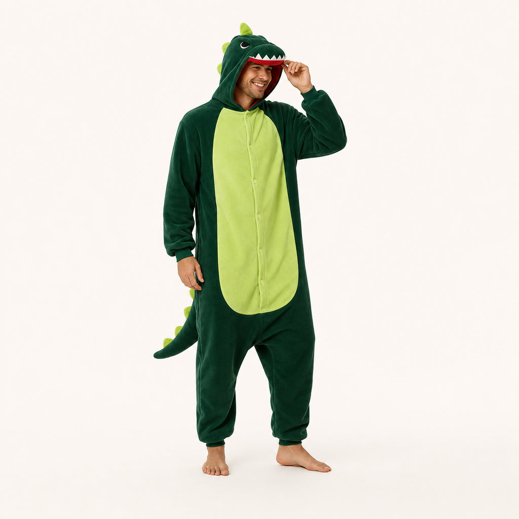 Leoxa green dinosaur kigurumi onesie – 03 second look