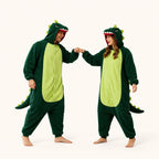 Leoxa green dinosaur kigurumi onesie – 04 matching colors