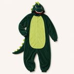 Leoxa green dinosaur kigurumi onesie – 07 feature details