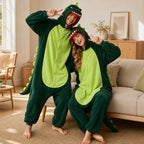 Leoxa green dinosaur kigurumi onesie – 09 lifestyle