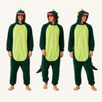Leoxa green dinosaur kigurumi onesie – 10 color lineup