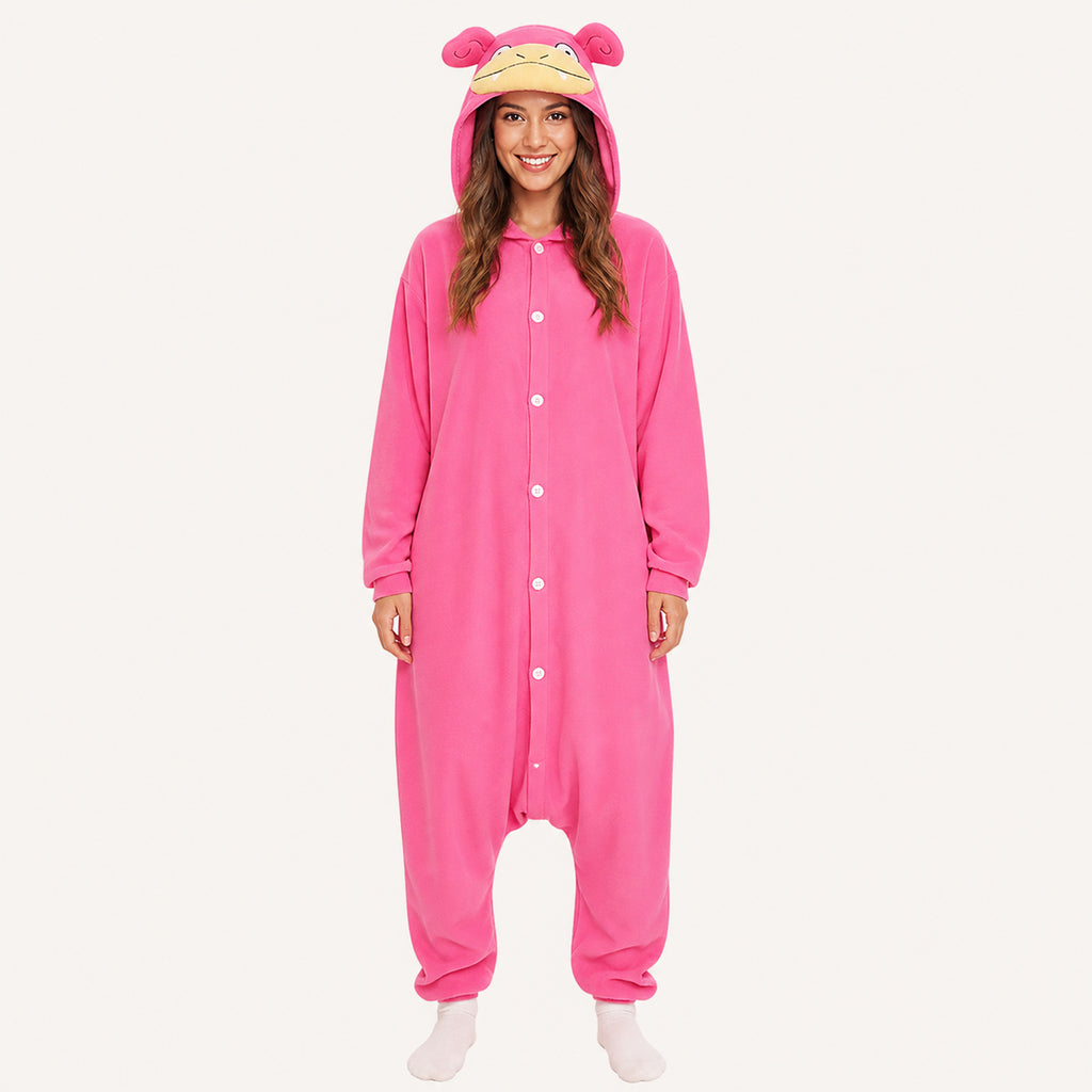 Hot Pink Creature Kigurumi Onesie front