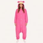Hot Pink Creature Kigurumi Onesie front