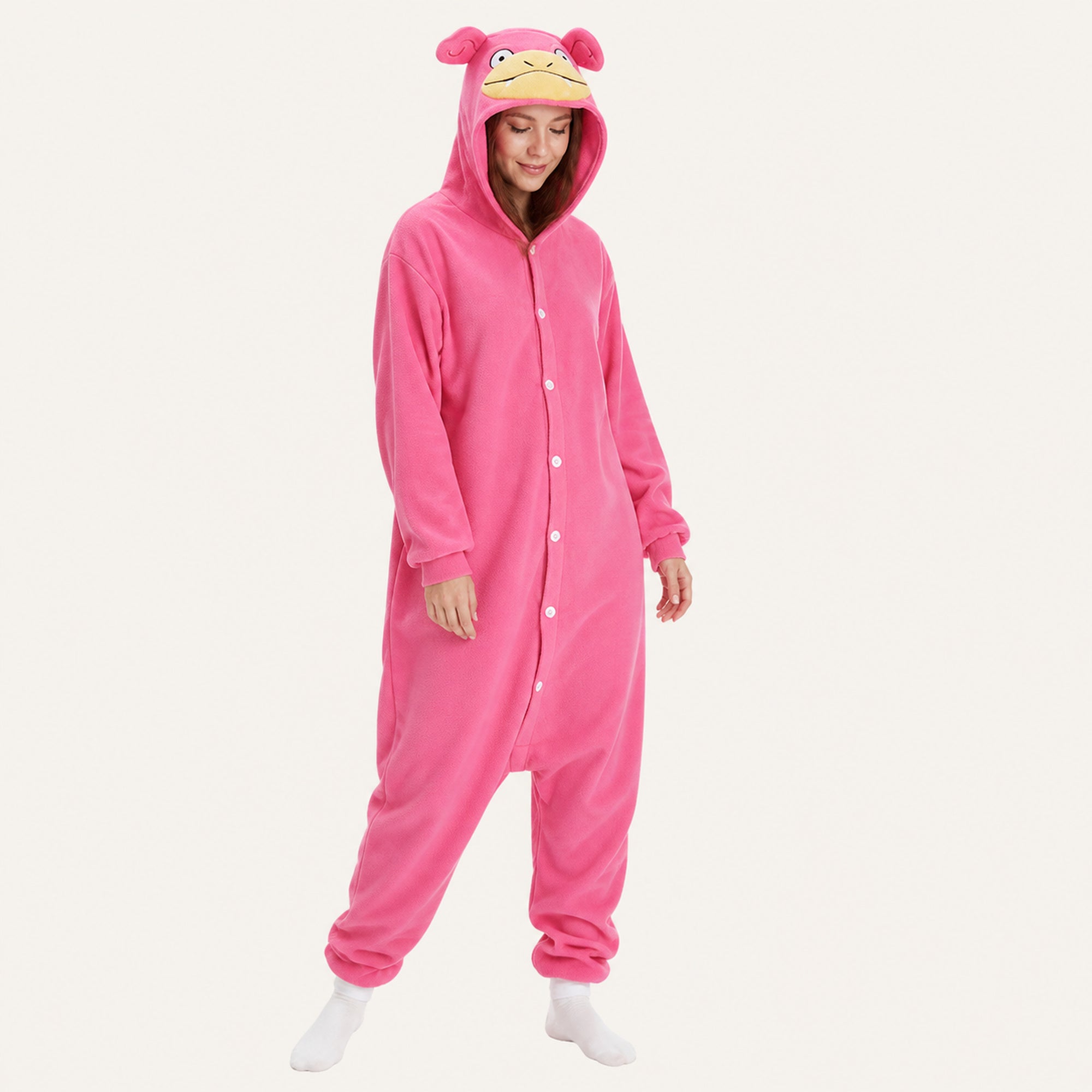 Hot Pink Creature Kigurumi Onesie side