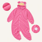 Hot Pink Creature Kigurumi Onesie soft texture