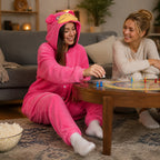 Hot Pink Creature Kigurumi Onesie fun lifestyle