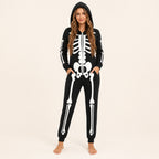 Leoxa neon skeleton hooded onesie — 01 hero