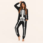 Leoxa neon skeleton hooded onesie — 02 dynamic look