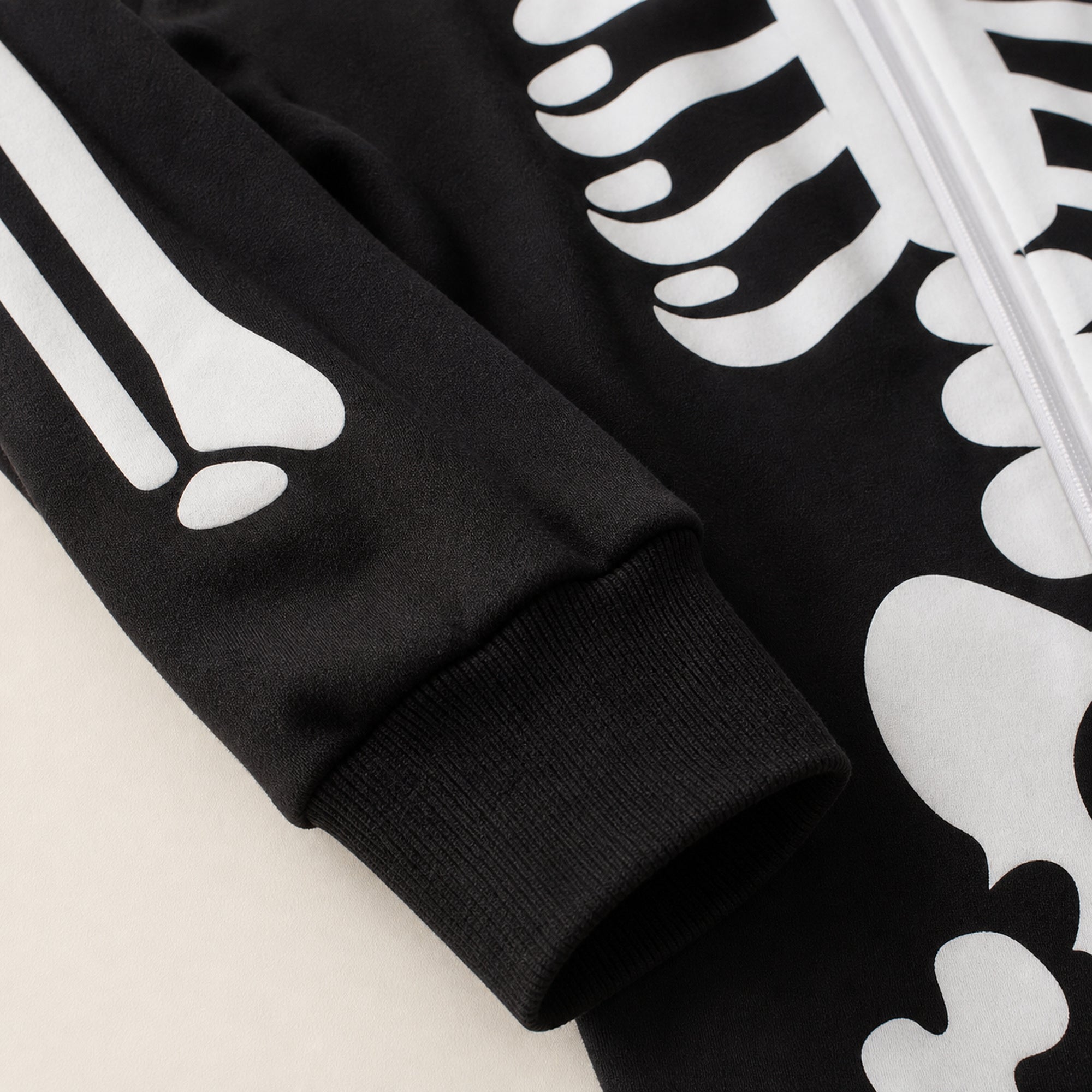 Leoxa neon skeleton hooded onesie — 06 soft texture