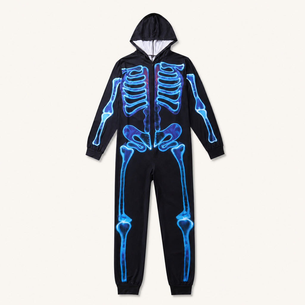 Leoxa neon skeleton hooded onesie — 11 color 01 hero