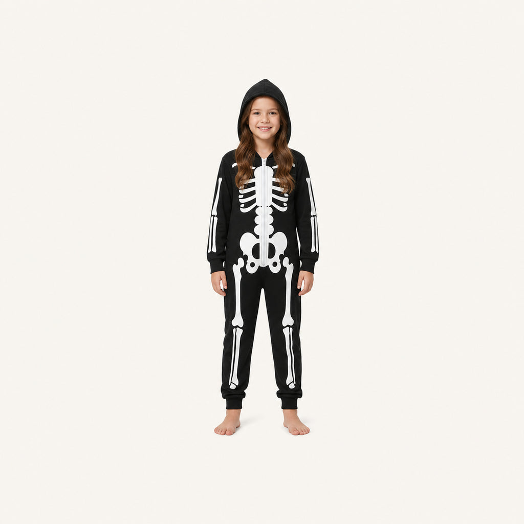Leoxa neon skeleton hooded onesie — 14 size S alt