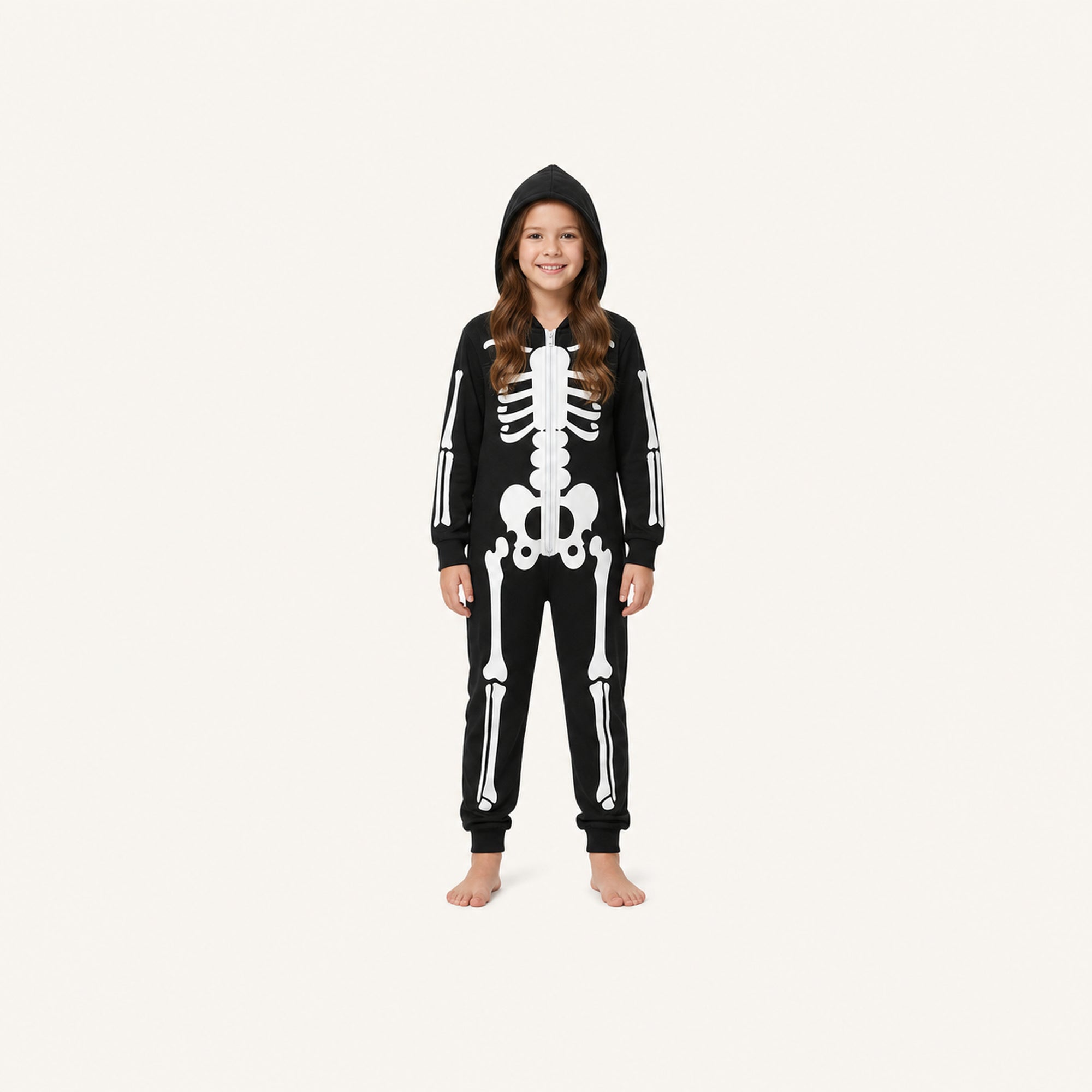 Leoxa neon skeleton hooded onesie — 14 size S alt