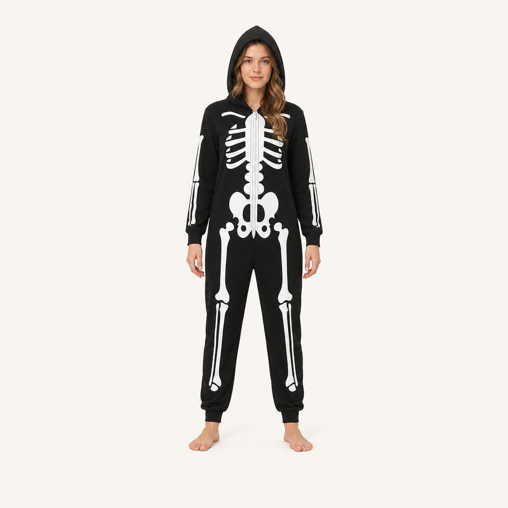 Leoxa neon skeleton hooded onesie — 16 size L alt