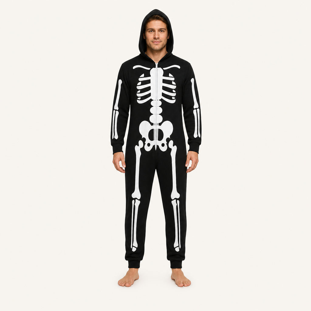 Leoxa neon skeleton hooded onesie — 17 size XL alt