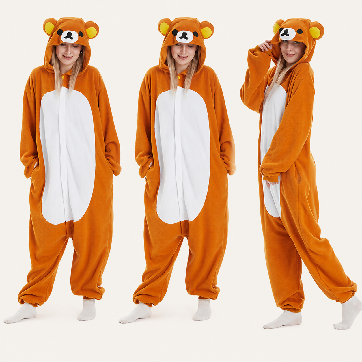 Orange Bear Kigurumi Onesie color lineup