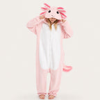 Pink Axolotl Kigurumi Onesie - hero