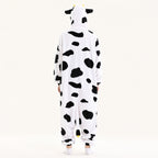 Pink Belly Cow Kigurumi Onesie - back view