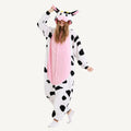 Pink Belly Cow Kigurumi Onesie - dynamic look