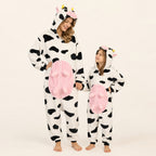 Leoxa pink cow kigurumi onesie – 04 matching colors