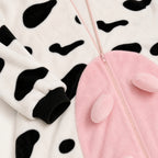 Leoxa pink cow kigurumi onesie – 06 soft texture