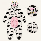 Leoxa pink cow kigurumi onesie – 07 feature details