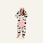 Leoxa pink cow kigurumi onesie – 12 size L