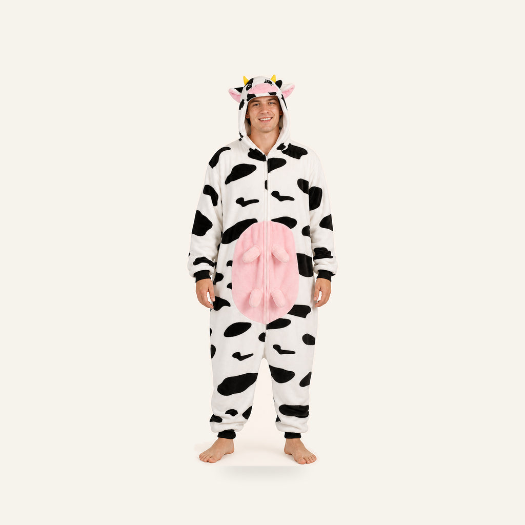 Leoxa pink cow kigurumi onesie – 13 size XL