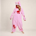 Pink graphic bear kigurumi hero