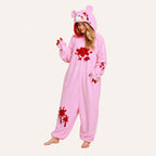 Pink graphic bear kigurumi second look