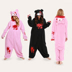 Pink graphic bear kigurumi color lineup