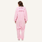 Pink Pig Kigurumi Onesie - back view