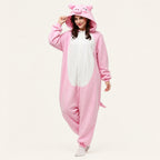 Pink Pig Kigurumi Onesie - dynamic look