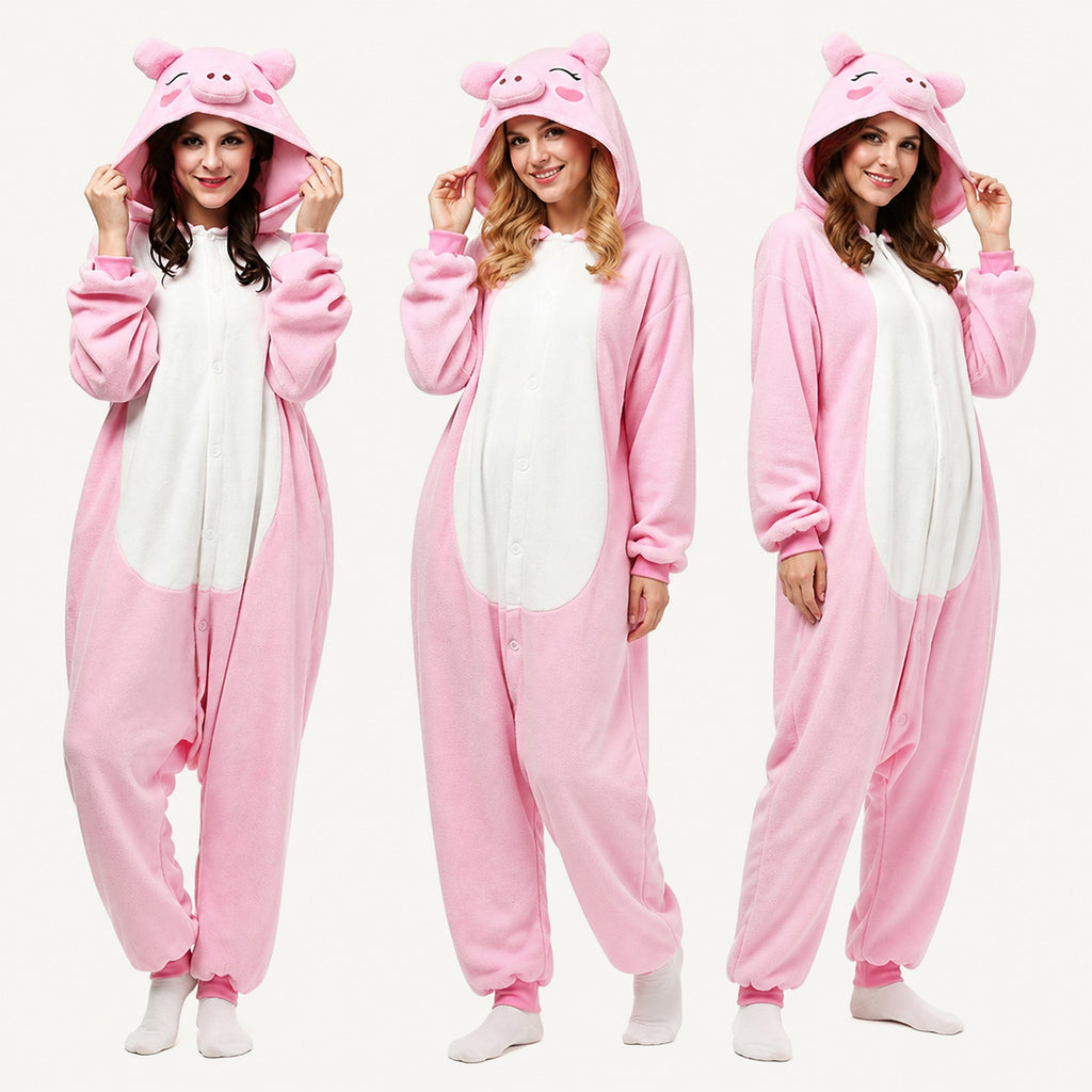 Pink Pig Kigurumi Onesie - variant lineup