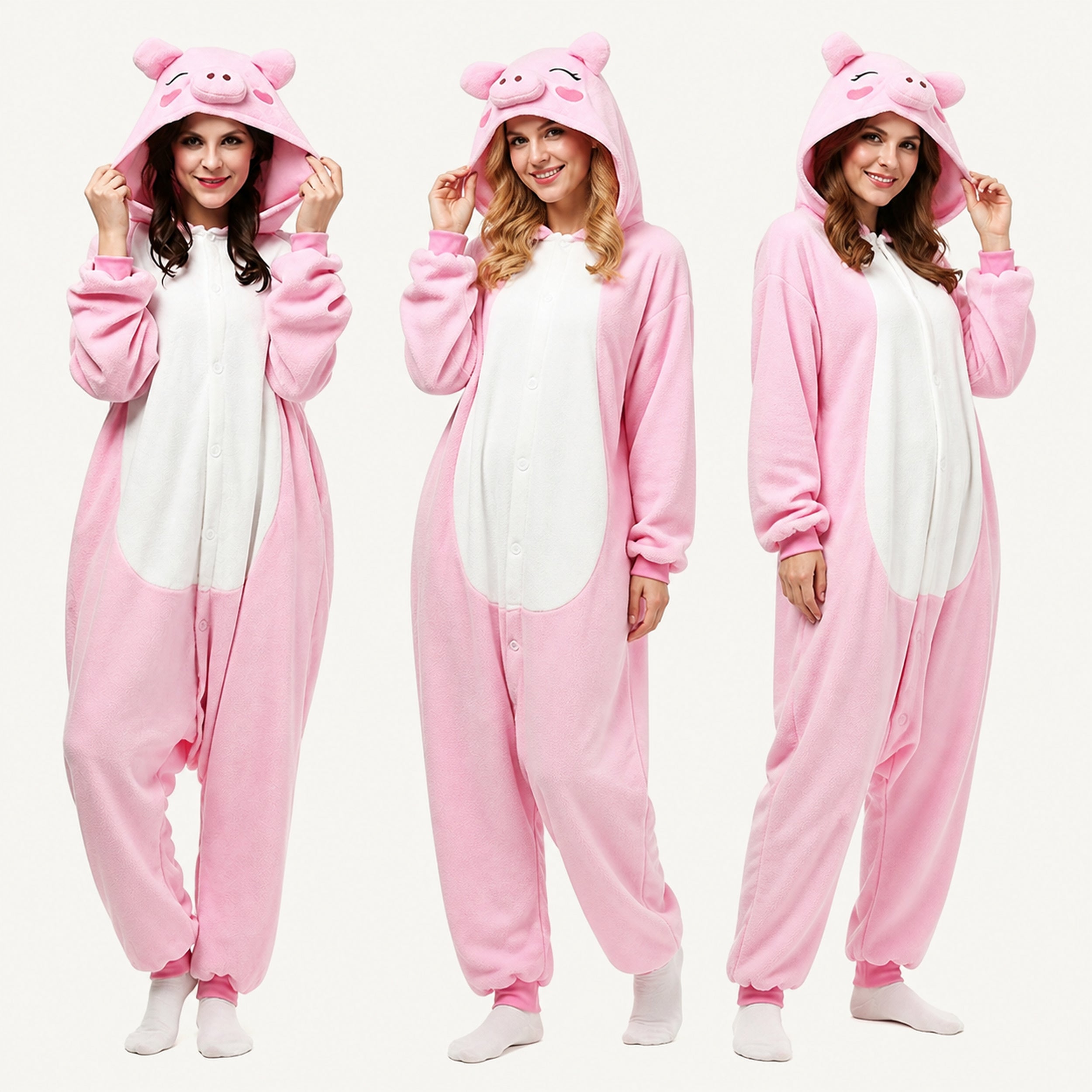 Pink Pig Kigurumi Onesie - variant lineup