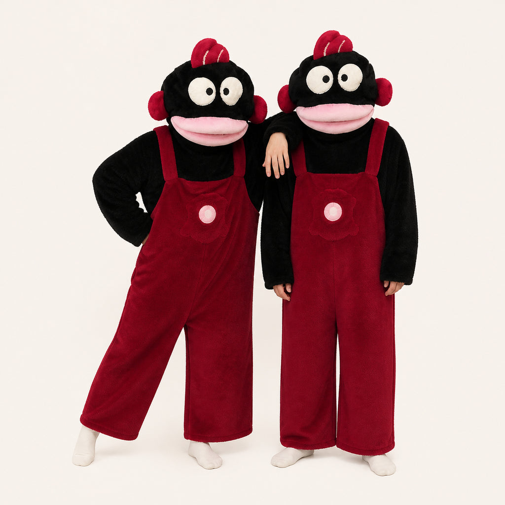 Plush Puppet Character Kigurumi Onesie matching colors