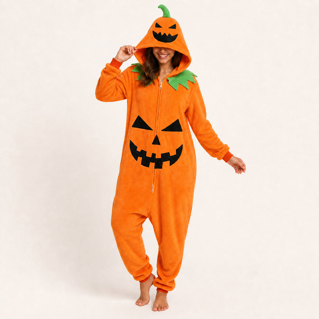 Leoxa pumpkin kigurumi onesie – 02 dynamic look