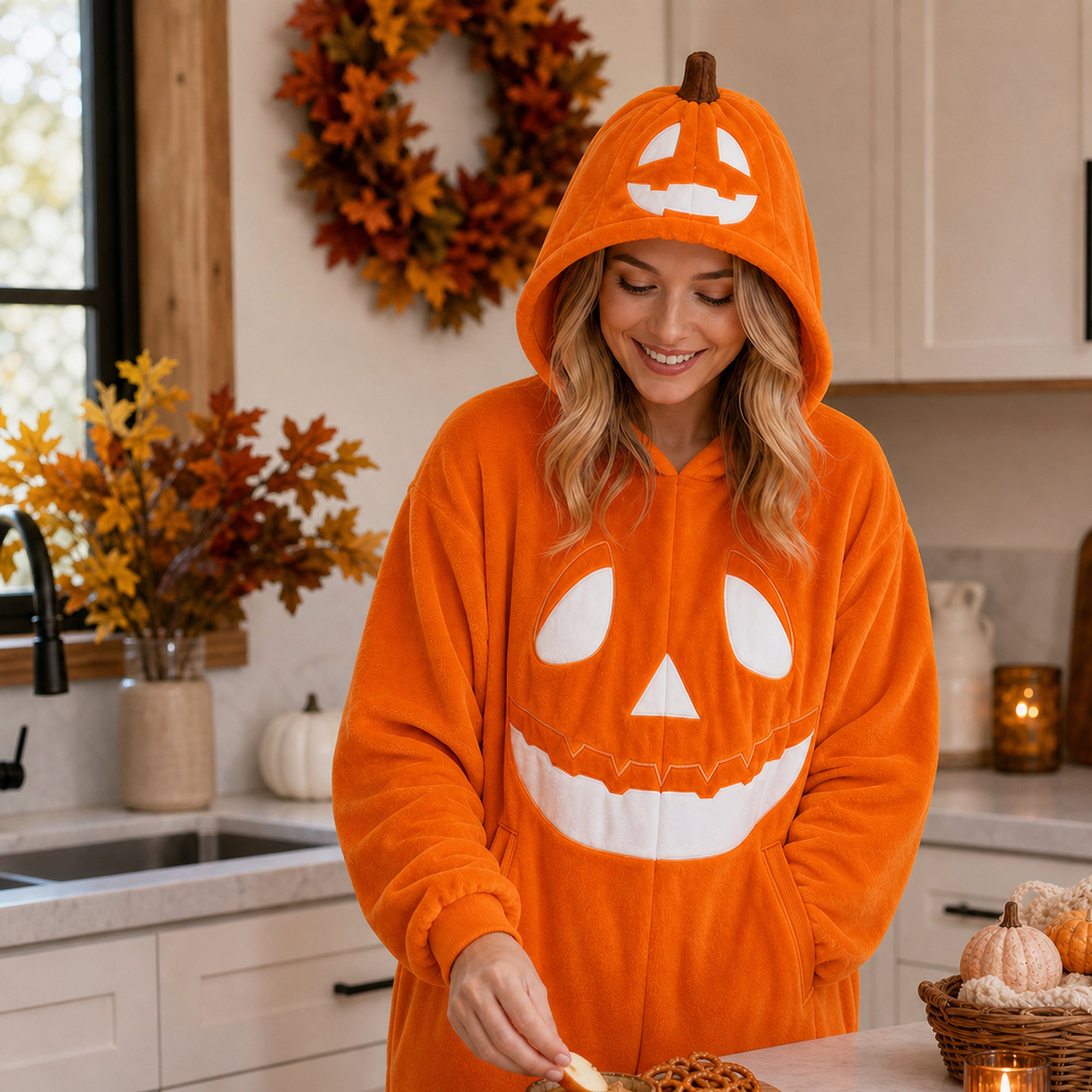 Pumpkin kigurumi feature details