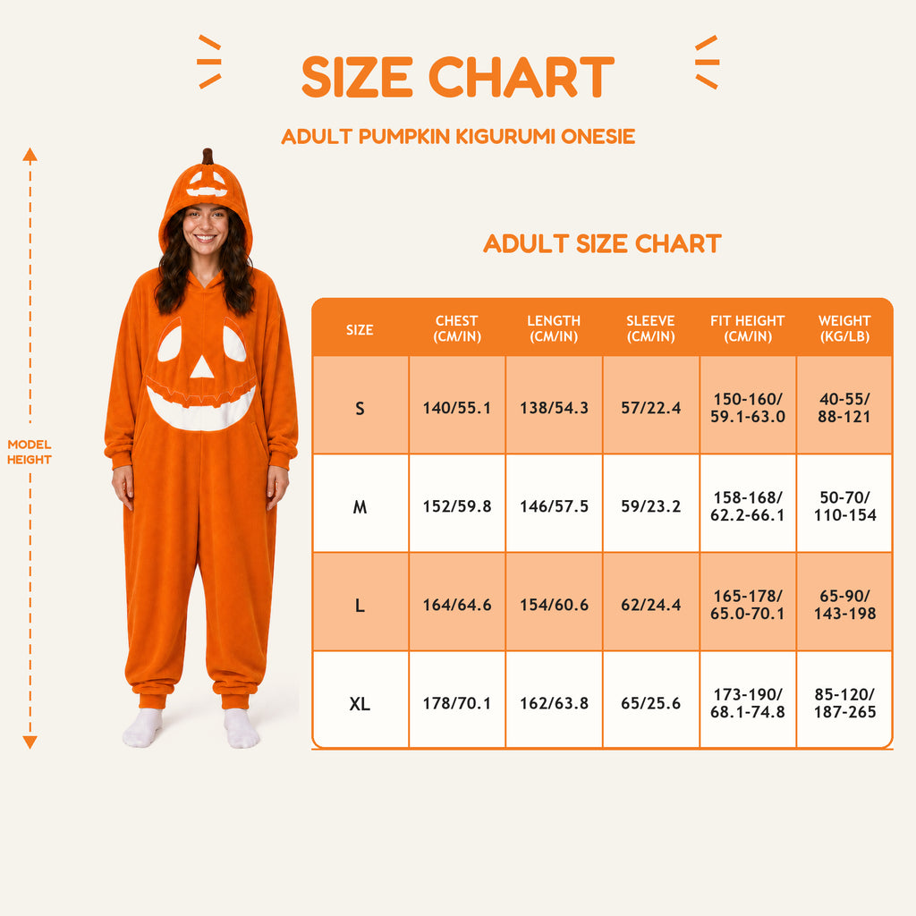 Pumpkin kigurumi fit reference
