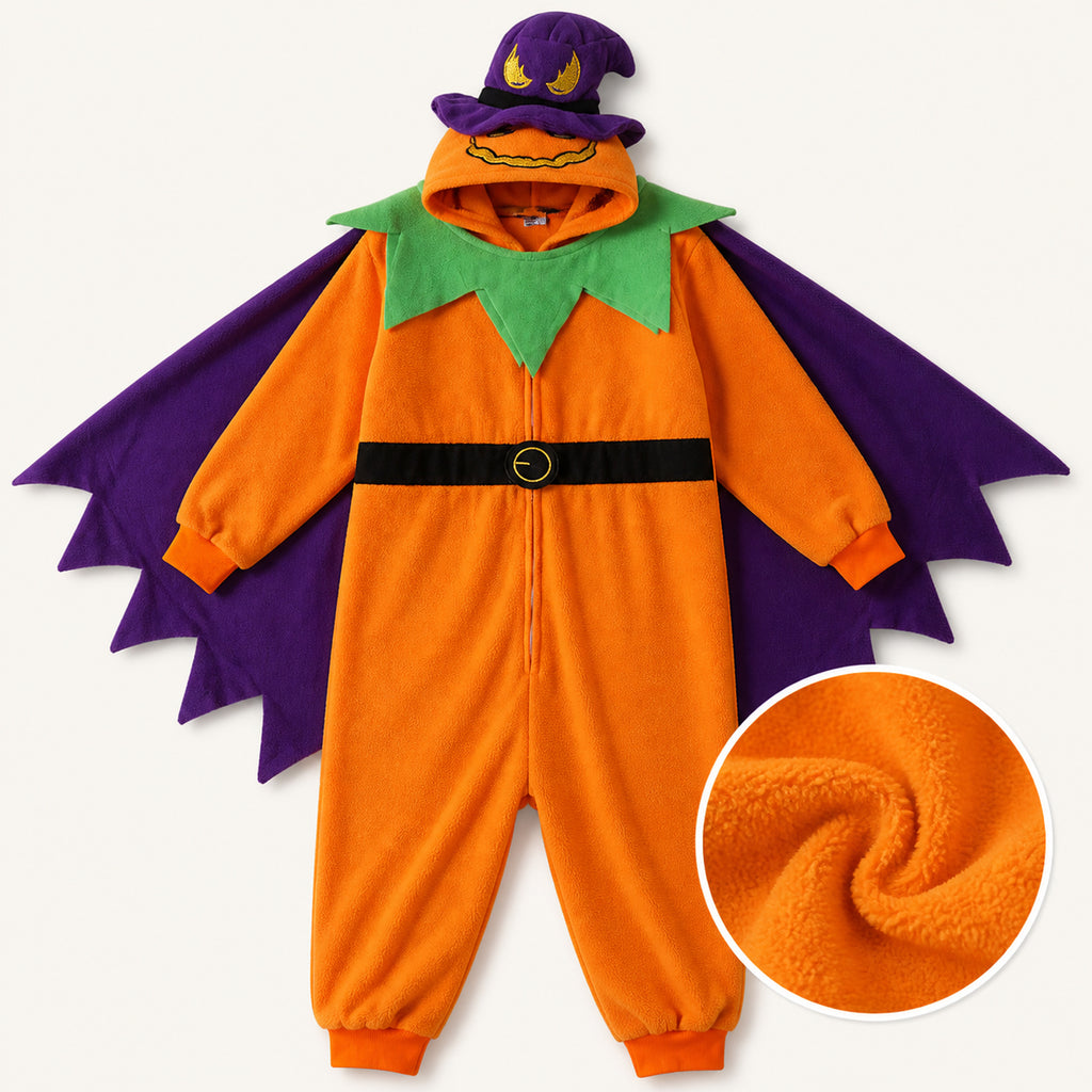 Pumpkin Wizard Kigurumi Onesie - soft texture