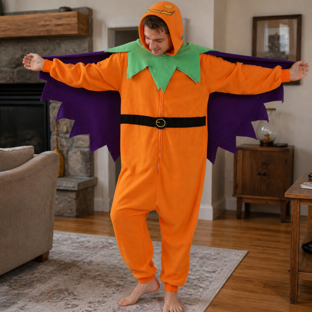 Pumpkin Wizard Kigurumi Onesie - lifestyle