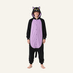 Leoxa black and purple cat kigurumi onesie — 11 size M
