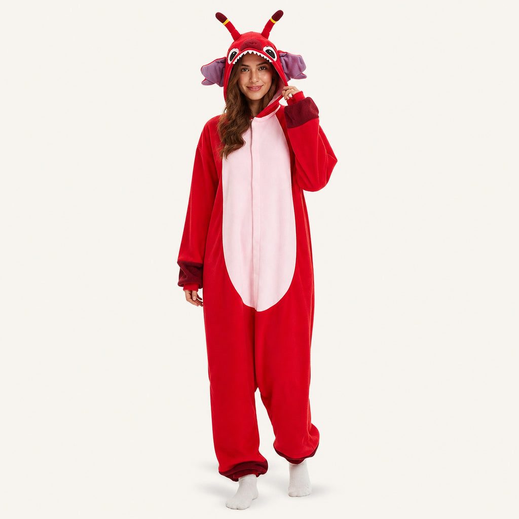 Red Creature Kigurumi Onesie - hero