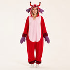 Red Creature Kigurumi Onesie - front view