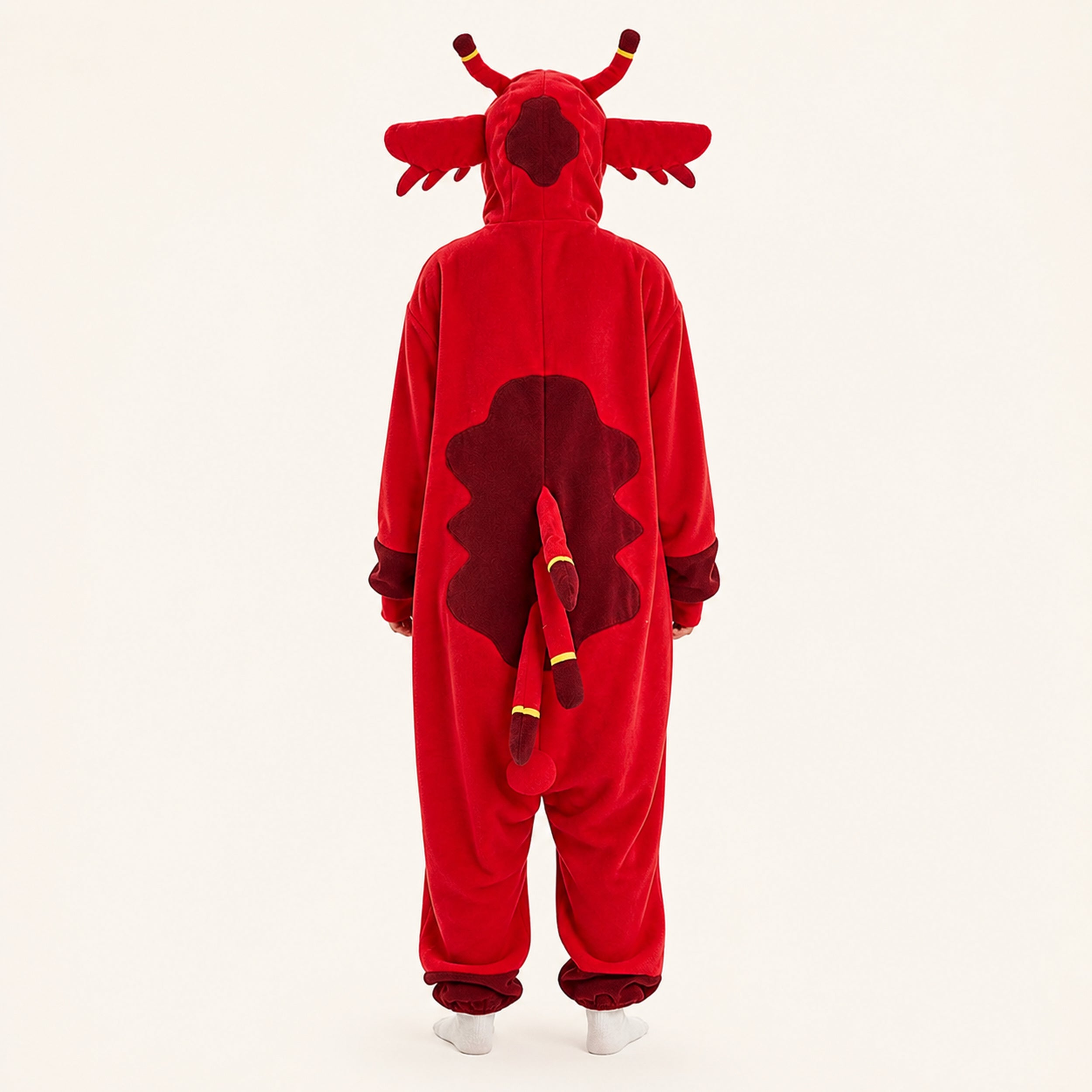 Red Creature Kigurumi Onesie - back view
