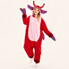 Red Creature Kigurumi Onesie - dynamic look