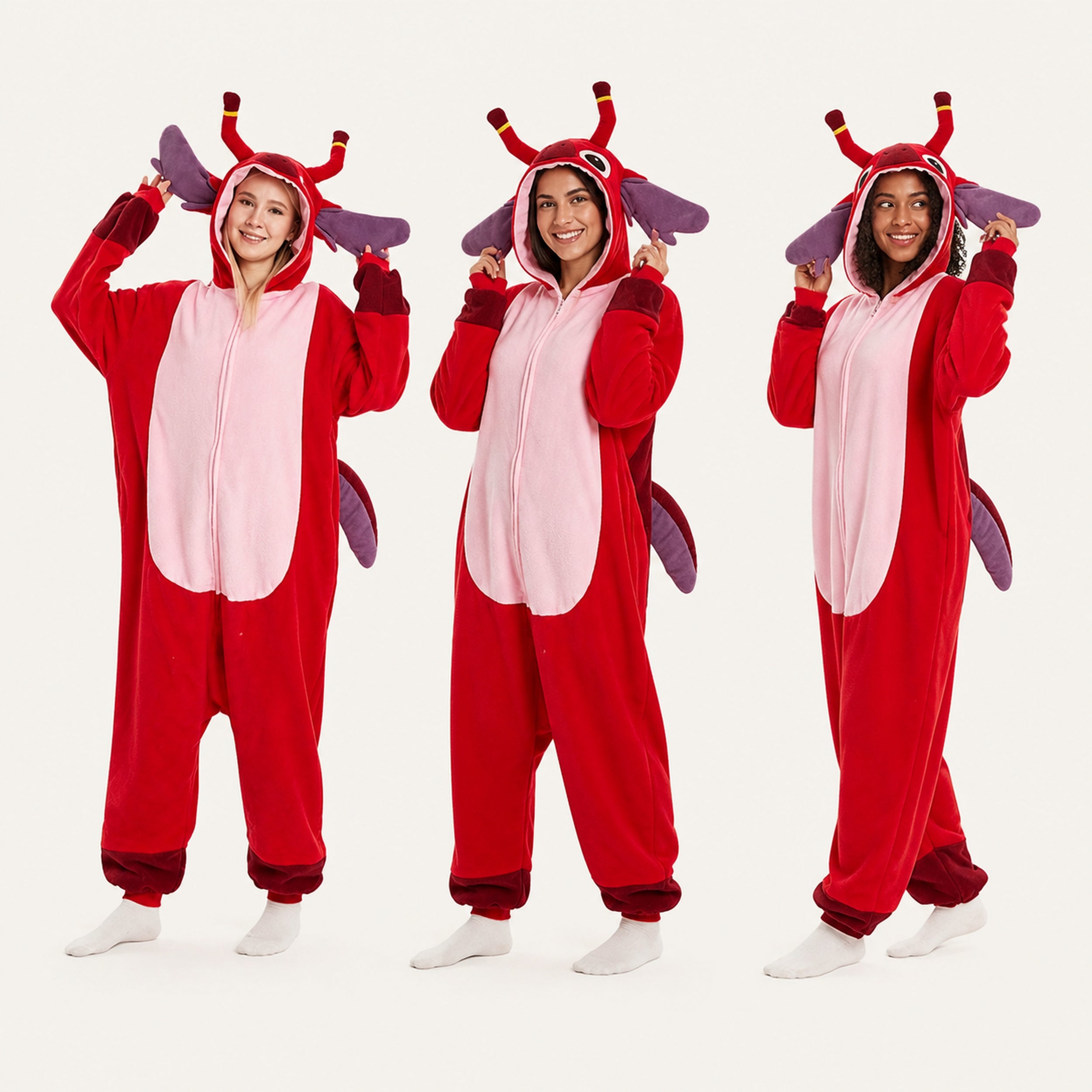 Red Creature Kigurumi Onesie - variant lineup