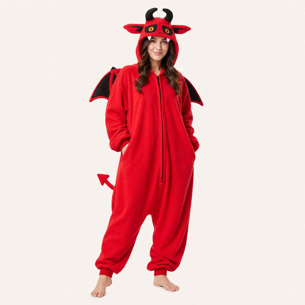 Leoxa red devil kigurumi onesie – 03 second look